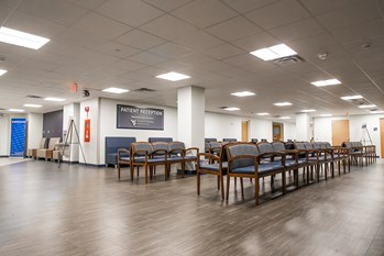 WVU School of Dentistry Alumni Association reception area